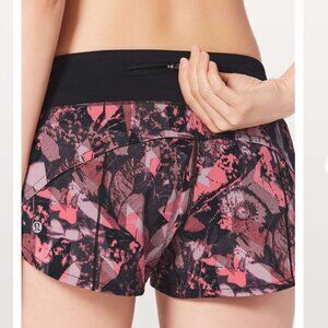 Lululemon Speed Up Short Translucence Alpine White Multi (8) 2.5" Inseam EUC